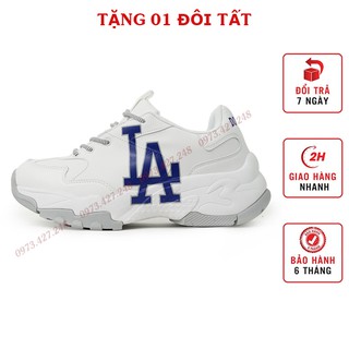 Giày thể thao nam nữ 🔥 tặng tất 🔥 giày sneaker mlb chữ la xanh đế tăng chiều cao