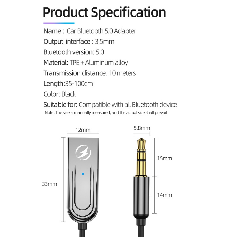 Thiết bị thu phát ANKNDO bluetooth 5.0 không dây jack 3.5mm