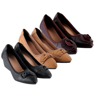 Giày nữ da bò 5 phân huy hoàng nhiều màu xh7941-42-43