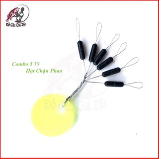 Combo 5 vỉ hạt chặn phao, hạt chặn phao câu đài - hạt chặn