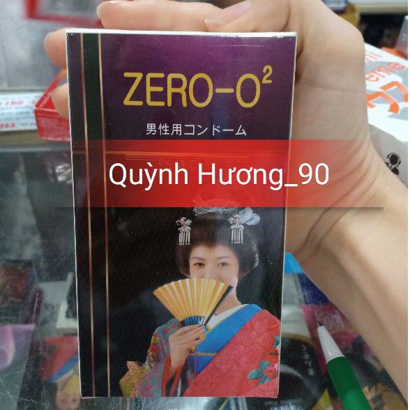 Bao cao su ZERO - O2 siêu mỏng,siêu trơn 12chiếc