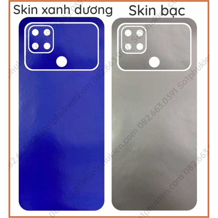 Skin dán mặt lưng Xiaomi Poco C40 dán cả camera siêu đẹp nhiều màu sắc lựa chọn