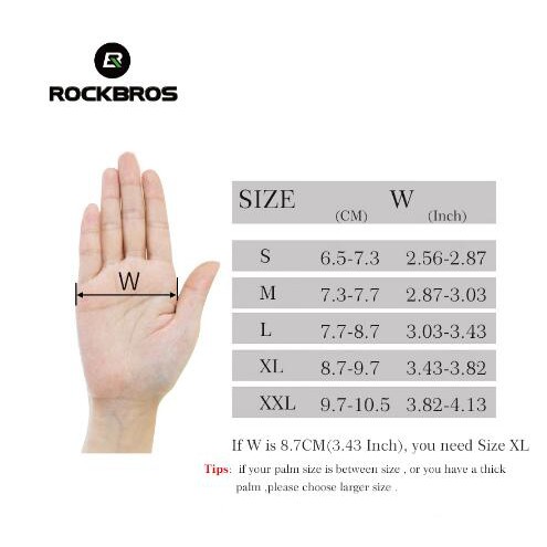 Găng tay thể thao ROCKBROS đi xe đạp ngoài trời 2 kiểu dáng tùy chọn