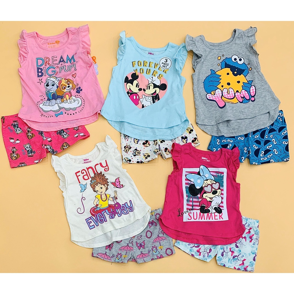 BỘ DISNEY TAY NGẮN BÉ GÁI XUẤT XỊN