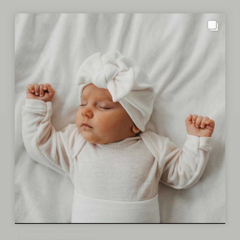 Mũ Turban Thắt Nơ Dễ Thương Cho Bé Từ 0-2 Tuổi