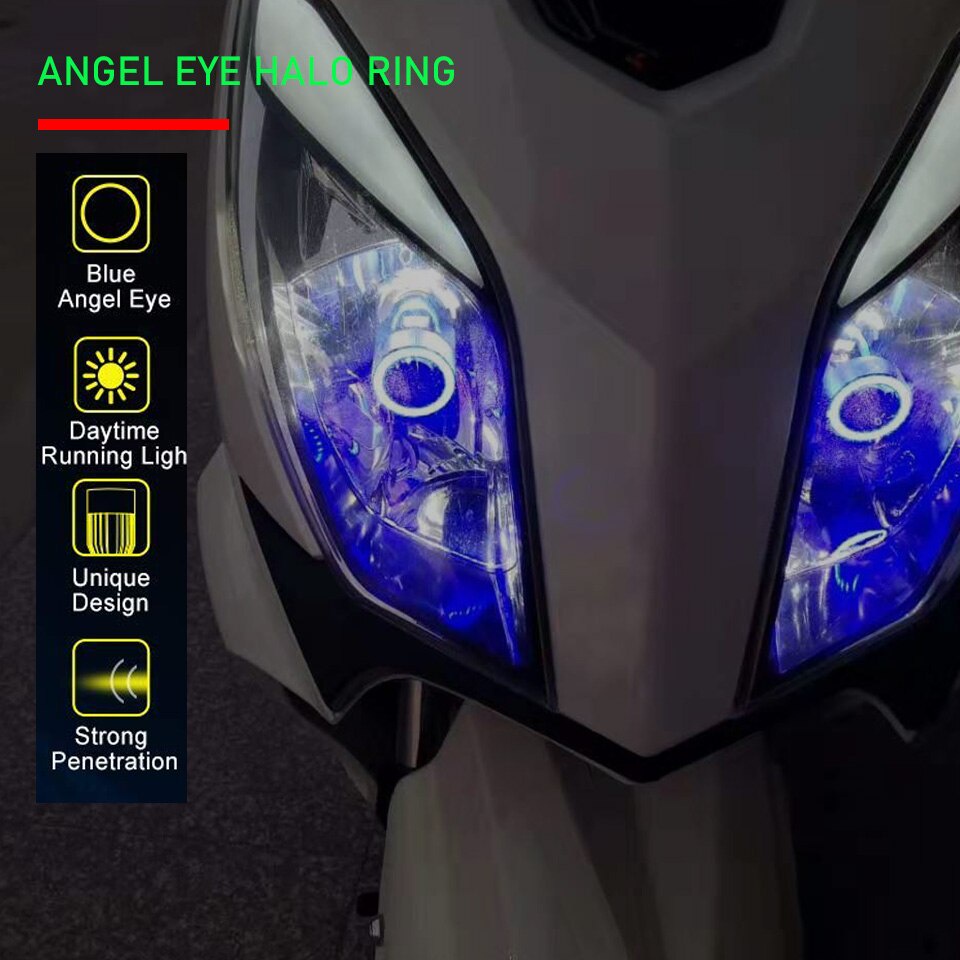 Bóng đèn Led pha xe gắn máy trợ sáng chân H4, chân BA20D, thay thế được cho bóng đèn zin