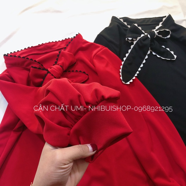 Váy suông cổ nơ xinh xắn | BigBuy360 - bigbuy360.vn