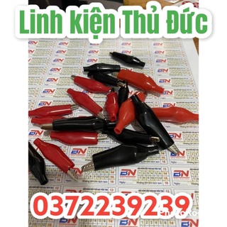 Lktd BN. cặp đầu kẹp cá sấu đỏ đen
