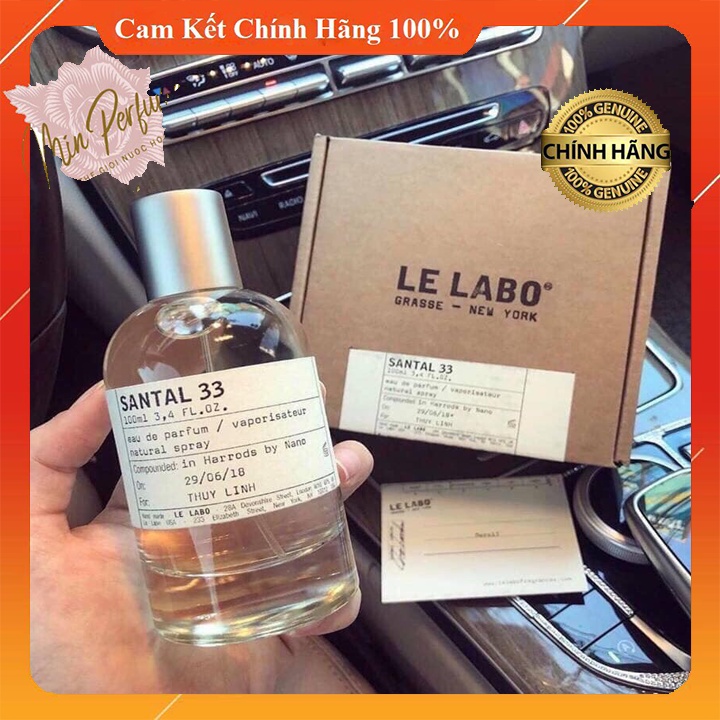 Nước hoa Le Labo Santal 33 100ml Full Box 100%