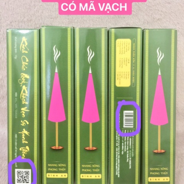 nhang xông phong thủy bình an ( hàng chính hãng có mã vạch )