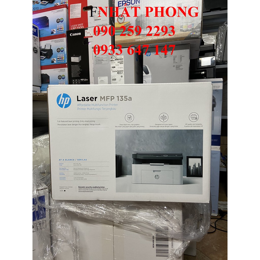 Máy in laser trắng đen đa chức năng HP 135A