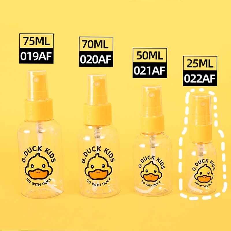 LỌ CHIẾT MĨ PHẨM DẠNG XỊT HƠI SƯƠNG/ bình chiết nước rửa tay in hình thú dễ thương