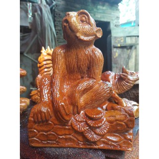Khỉ gỗ xá xị kt 22×15×10