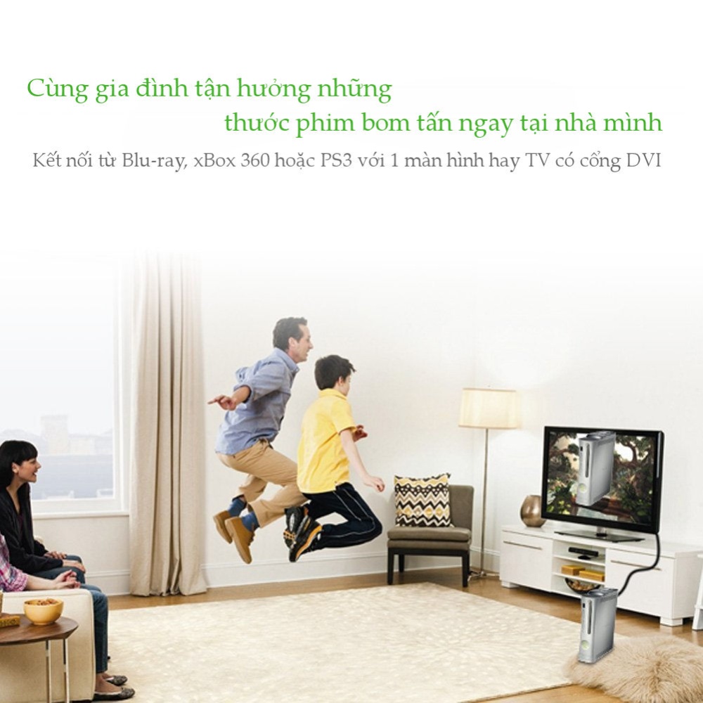 Cáp HDMI To DVI 24+1 dài 5M 8M 10M 12M 15M Cao cấp Ugreen 10137 10164 10138 10165 10166 - Hàng chính hãng