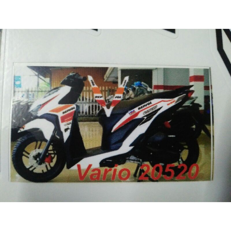 Bộ tem Vario 2019 màu trắng Repsol hàng thiết kế