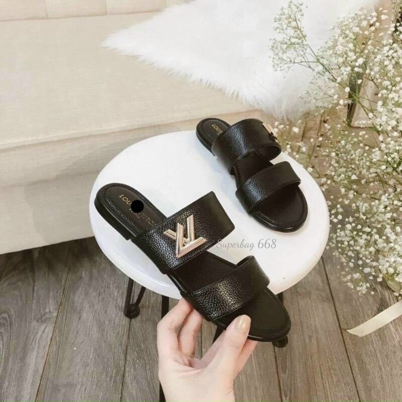 Dép Nữ 2 Quai Da Mềm Chữ Lờ Ơ Lơ Huyền Lờ, Vờ Ê Vê Hottrend Siêu Bền Superbag668 412