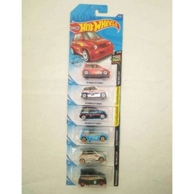 Hot Wheels Mô Hình Đồ Chơi Xe Hơi Honda City Turbo Ll Blue / Đen / Bạc / Xanh Dương / Trắng / Đỏ / Đỏ / Đen / Trắng / Xanh Dương / Đỏ Hot / Hot / Hot / T