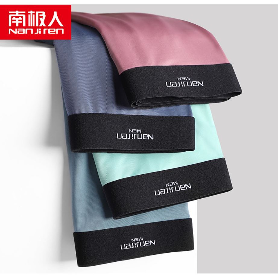 Bộ 4 quần lót nam NANJIREN boxer - Hàng nội địa thời trang cao cấp - Sợi vải spandex co giãn tốt nhất