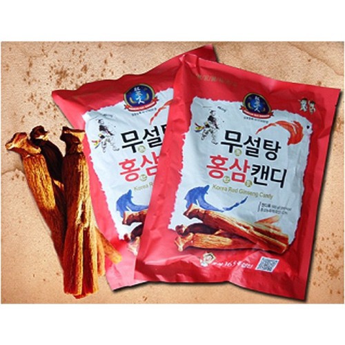 Kẹo sâm- Kẹo Hồng Sâm không đường Đỏ 365 Hàn Quốc 500g-[Date: 2023]