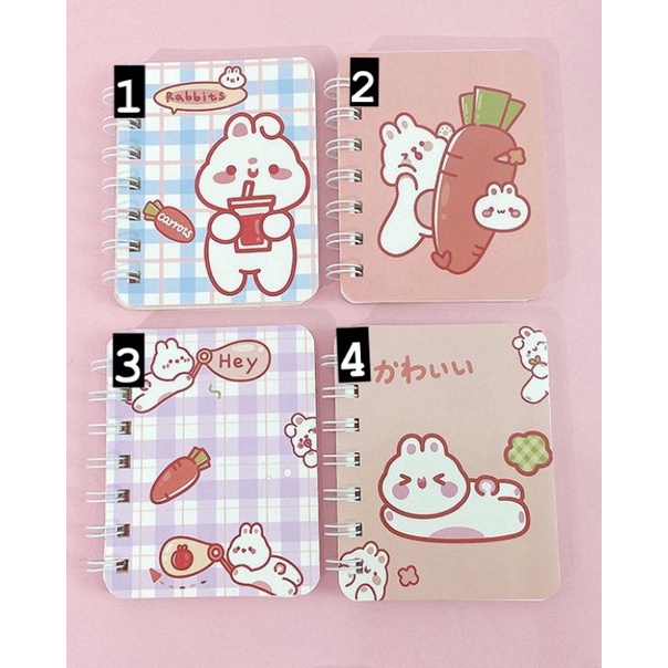 Sổ lò xo dạng note mini bìa cute