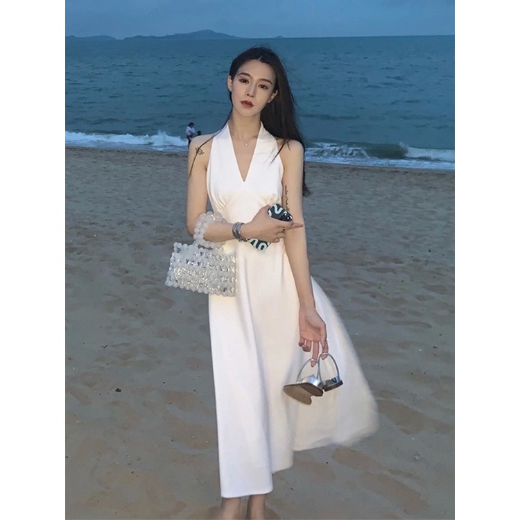 JaneQ Đầm midi tiểu thư cổ yếm thanh lịch sang trọng ảnh thật cuối