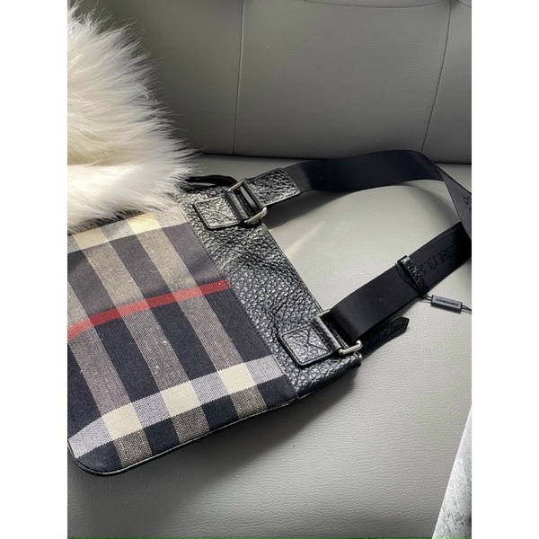 TNS - Túi đeo chéo nam caro hottrend BBR crossbody bag-chất canvas độc đáo caro navy