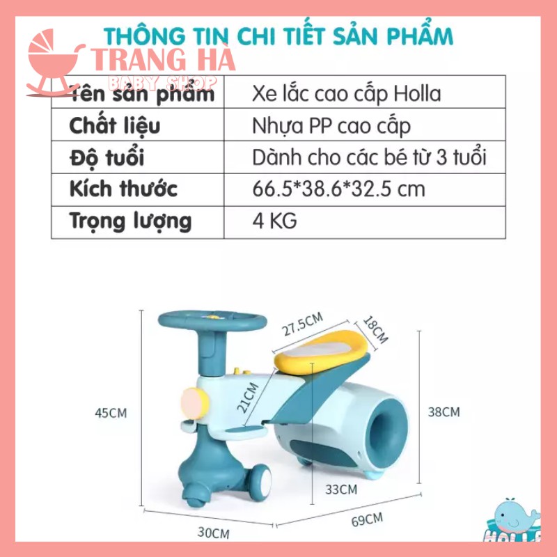 𝑺𝒂𝒍𝒆 𝑺𝒐̂́𝒄Xe Lắc Holla Cao Cấp Cho Bé Phiên Bản 2020