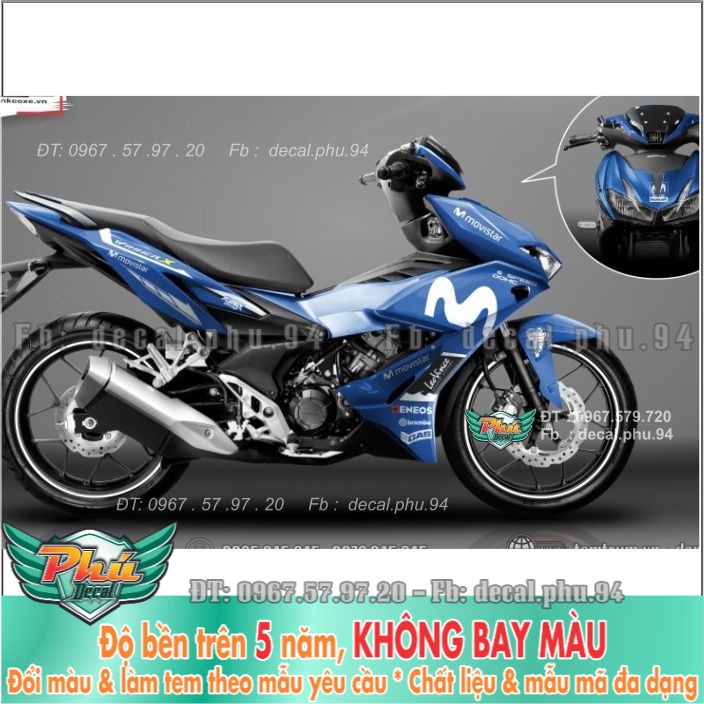 Tem rời Winner X Movistar Xanh trắng đen (B) -1