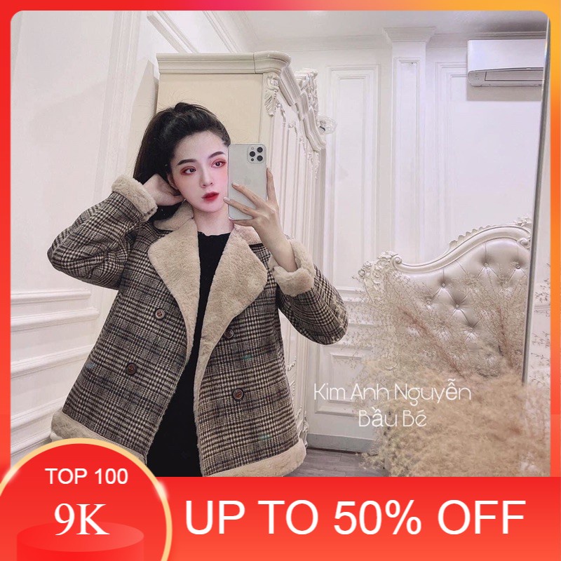áo khoác dạ lót lông