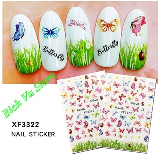 Sticker bướm dán móng 9k/tấm