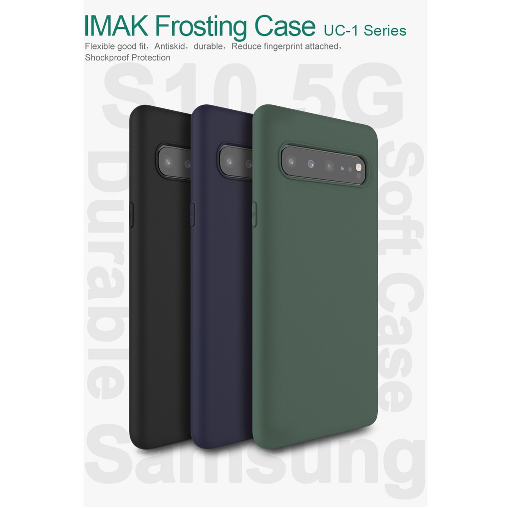 Ốp điện thoại imak bằng silicone TPU mềm mặt nhám cho Samsung Galaxy S10 5G