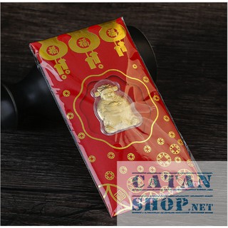 Lì xì Tết 2023, Bao lì xì Thần Tài Vàng may mắn rước Tài Lộc, quà tết ý nghĩa-GD409-LiXi-ThanTaiVang