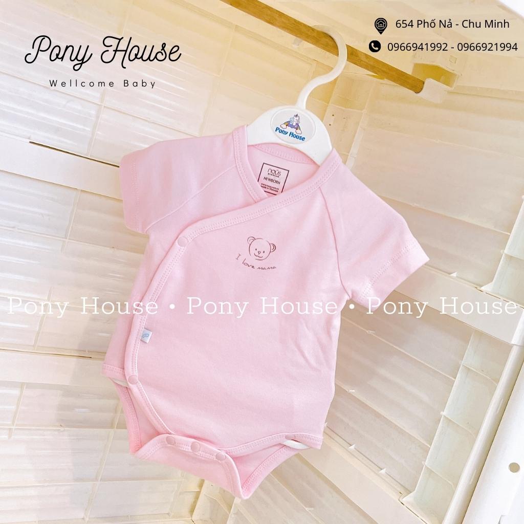 Body Chip Cộc Tay Nous Cài Lệch - Bodysuit Nous Premium Dòng Sản Phẩm Cao Cấp - Cho Bé Sơ Sinh Đến 3-6 Tháng Tuổi