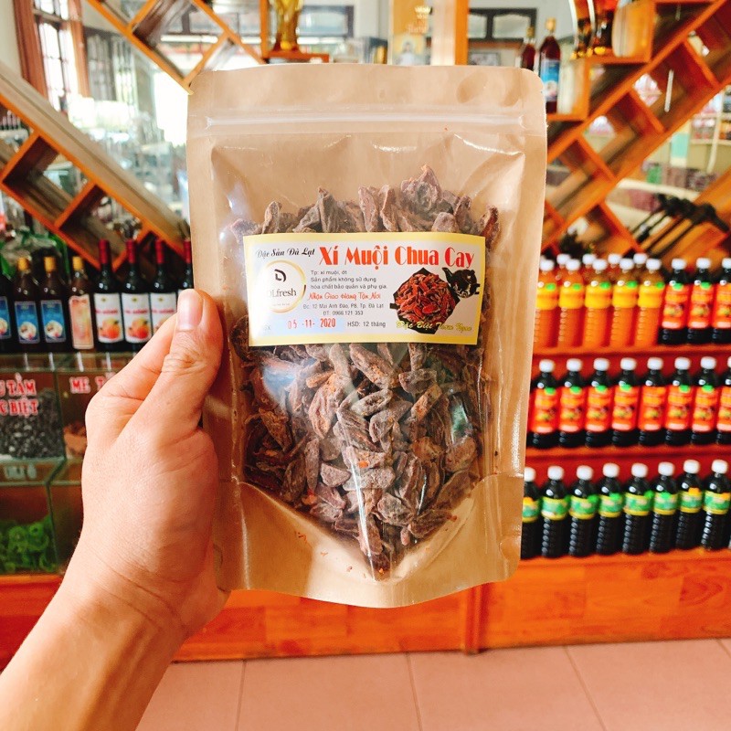 [Mã 156FMCGSALE hoàn 8% đơn 500K] XÍ MUỘI CHUA CAY DLFRESH Xí Muội Lắc Ớt Bột Chua Cay 250gr | BigBuy360 - bigbuy360.vn