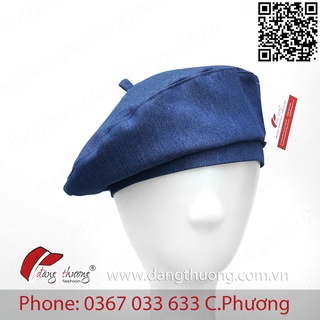 Mũ nồi nón beret hat thời trang chất Jeans Denim cá tính 2022