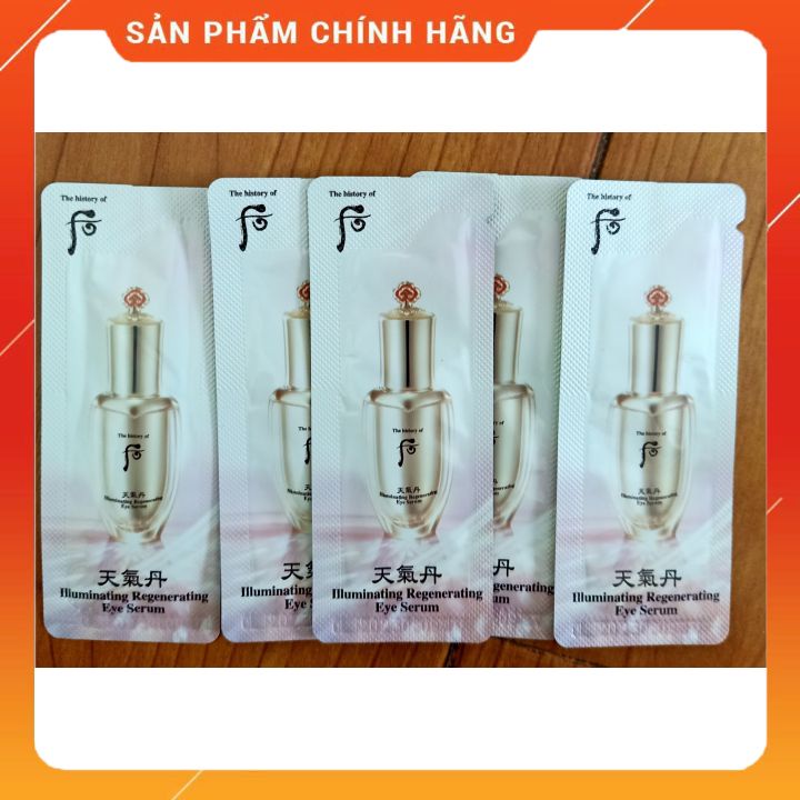 Combo 10 gói serum dưỡng mắt Whoo IIIuminating Regenerating Eye Serum