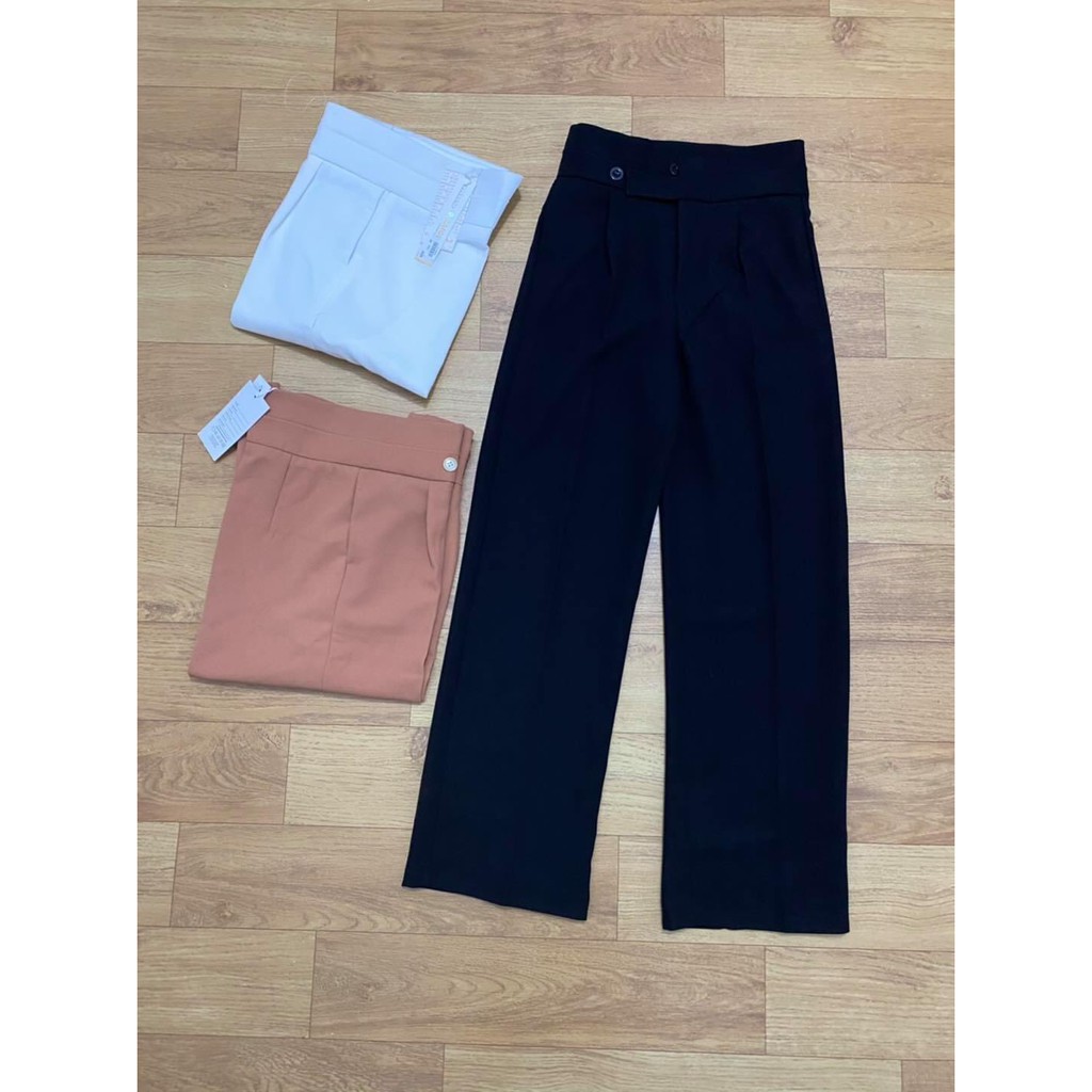 QUẦN ỐNG SUÔNG NỮ DÀI 1m [Ảnh Thật ] CẠP CAO mẫu mới 2 khuy cạp chất tuyết mưa ko nhăn hàng đẹp | BigBuy360 - bigbuy360.vn