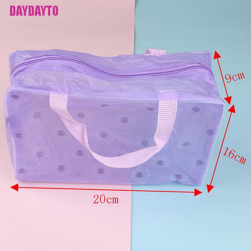 Túi nhựa pvc trong suốt đựng dụng cụ trang điểm tiện lợi