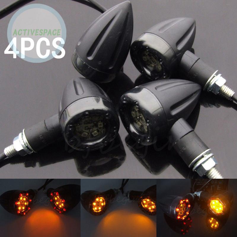 Set 4 đèn LED báo tín hiệu rẽ trái phải chuyên cho moto Harley honda yamaha | BigBuy360 - bigbuy360.vn