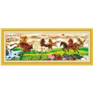  FREESHIP EXTRA - Tranh gắn đá mã đáo thành công dz139 ,KT: 180x65 cm