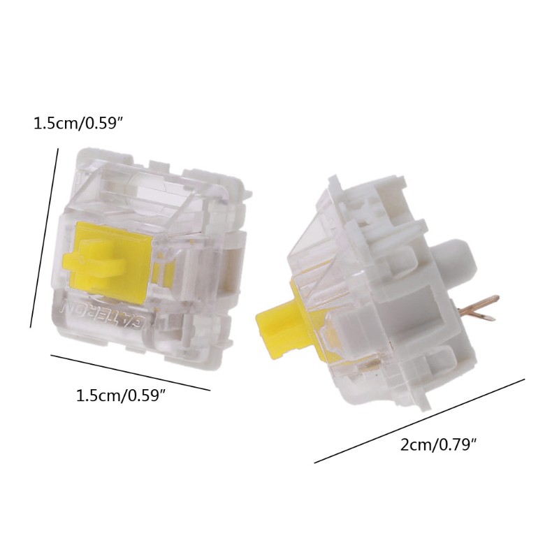 Set 10 Công Tắc Đèn Led 3 Pin Smd Gk61 Gk64 Gh60