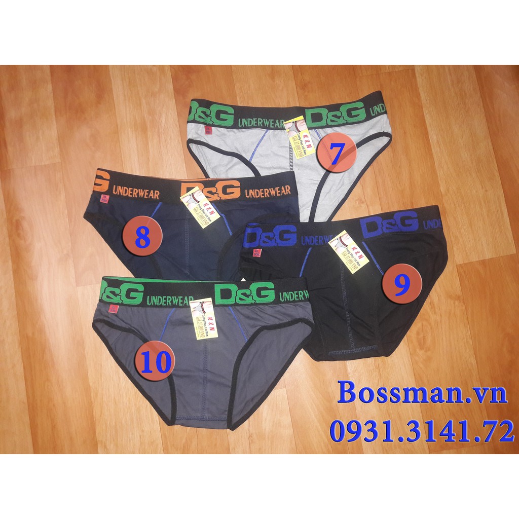 Combo 10 Quần lót Nam Quần Sịp Nam Thun Cotton thoáng mát