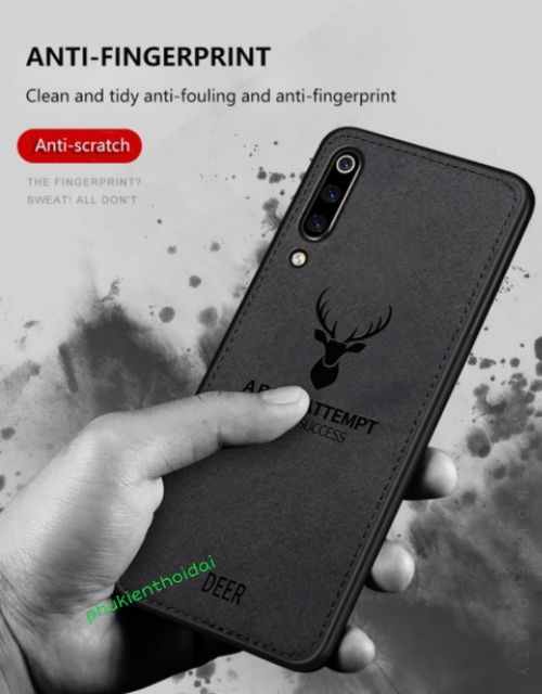 Ốp lưng Xiaomi Mi CC9 / Mi 9 Lite vải đầu hươu thời trang cao cấp