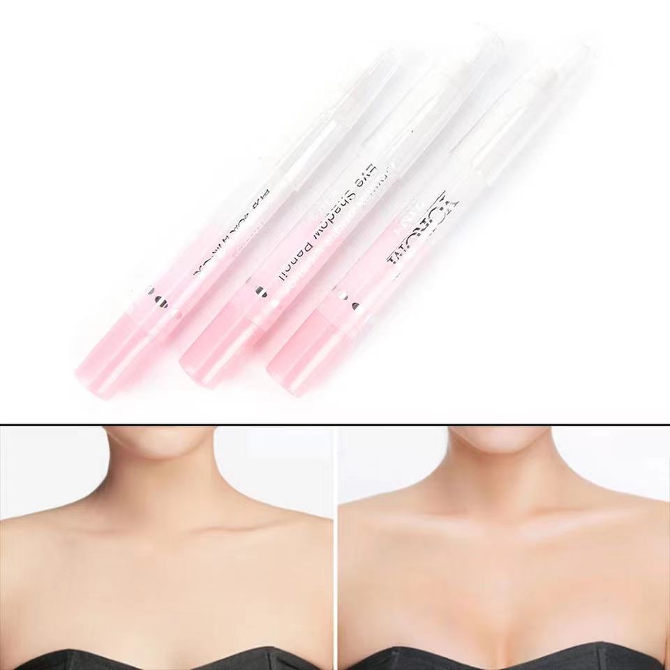 [Hàng mới về] Bút Kẻ Mắt Màu Trắng Ánh Nhũ Dạng Xoay Chống Thấm Nước Dành Cho Nữ