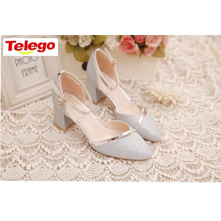 Xăng đan Cao Gót Dày Dặn Cài Khóa Thời Trang Mùa Xuân Dành Cho Nữ 2022