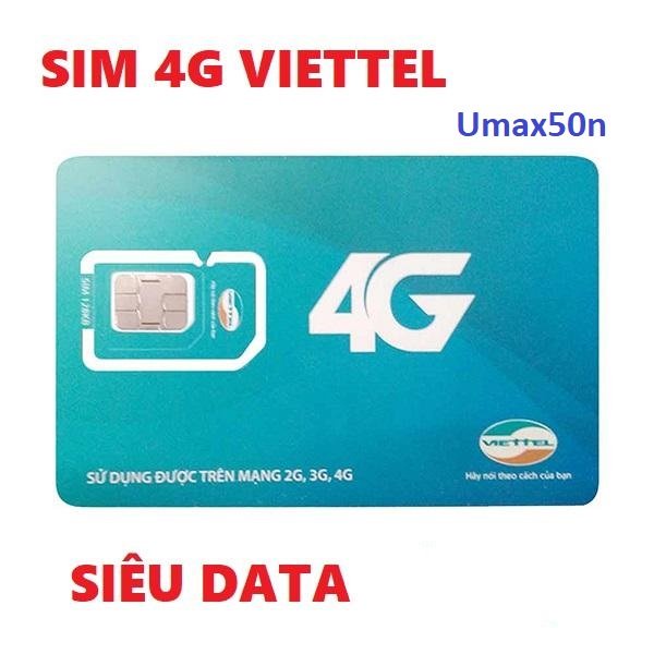 SIM MẠNG VIETTEL CẢ NĂM UMAX50N - XEM YOUTUBE, FACEBOOK KHÔNG GIỚI HẠN DUNG LƯỢNG