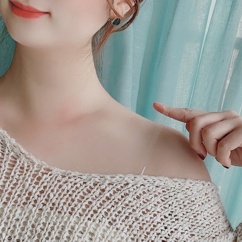 Cặp dây áo ngực trong suốt không trượt phối khóa thép , có thể điều chỉnh tiện dụng☺️