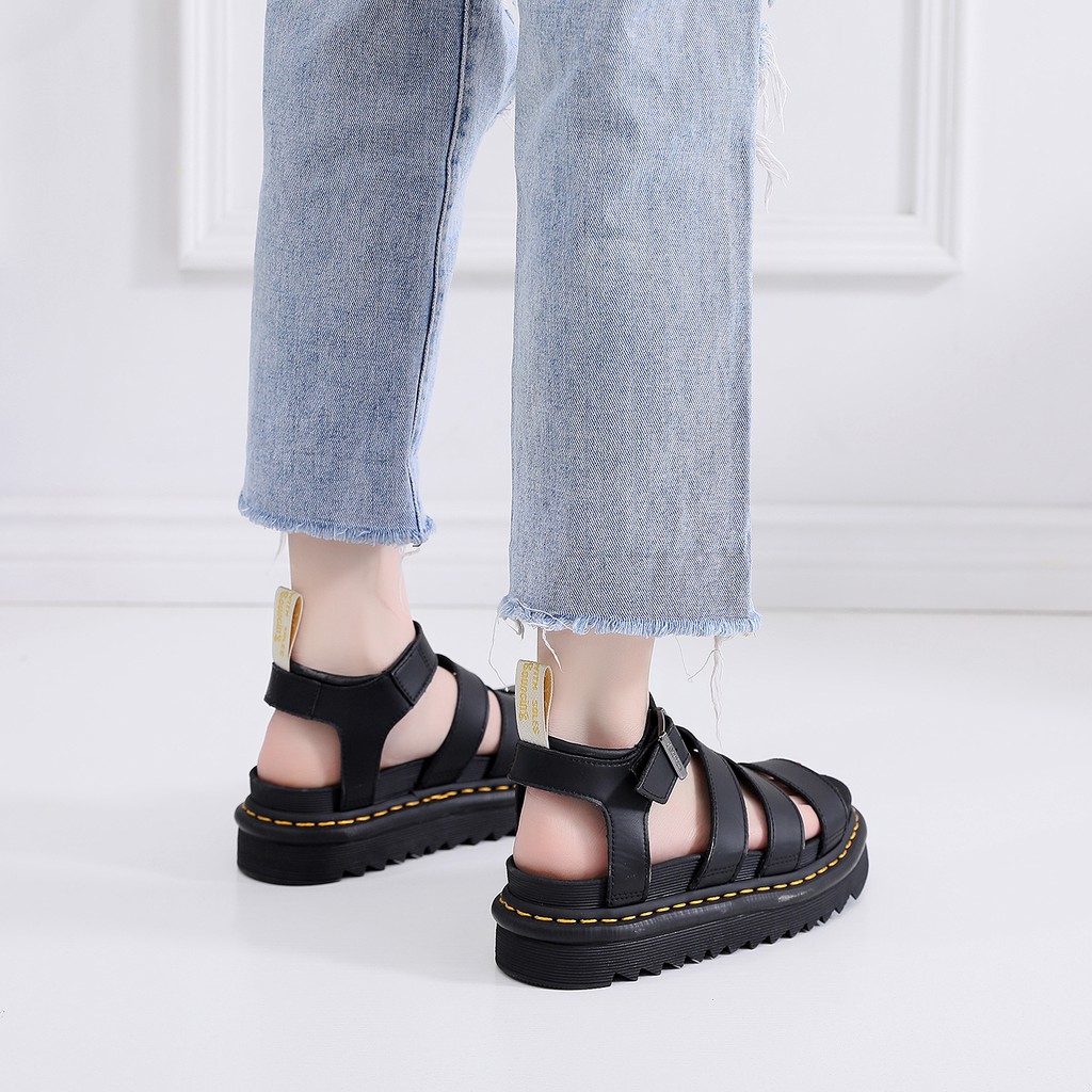 Xăng đan Da Chống Thấm Nước Dr.Martens Phong Cách Roman Dành Cho Nữ