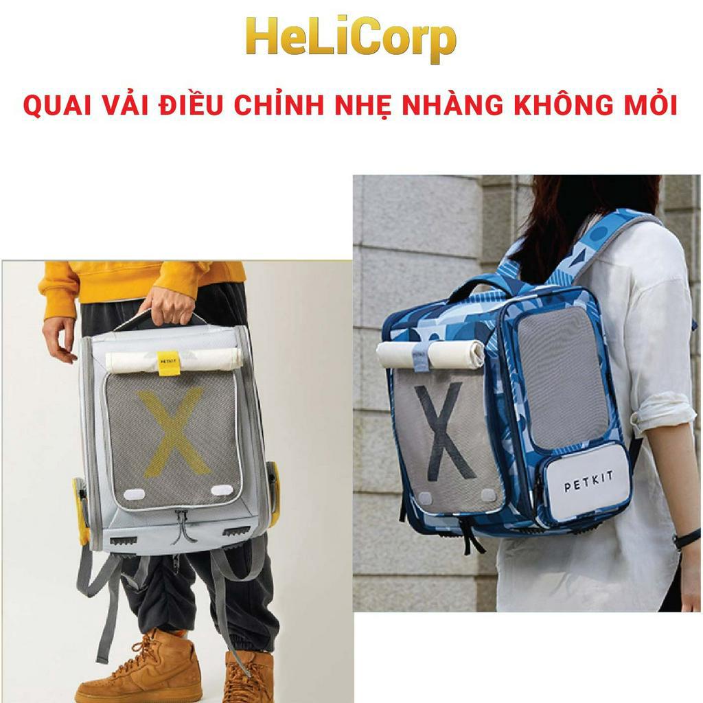Balo Cho Thú Cưng, Balo Vải Cho Mèo, Chó Thỏ Petkit Breezy xZone - HeLiCorp