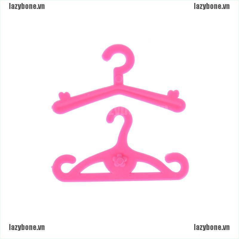 Bộ 20 Móc Nhựa mini Màu Hồng Xinh Xắn Cho Búp Bê Barbie